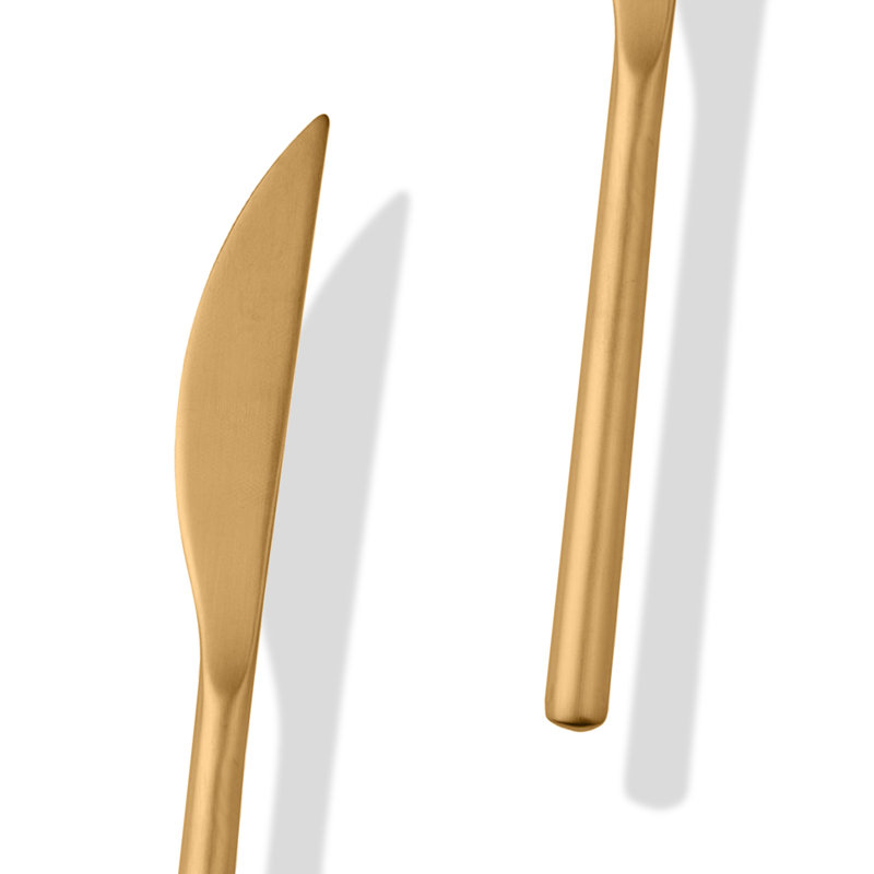 Mercer41 Stainless Steel Flatware Set, Ice Gold