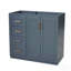 36'' Bathroom Vanity, Solid Wood Frame Bathroom Storage Cabinet, Freestanding Vanity Set With 3 Drawers& Soft Closing Doors-130445892-130445891