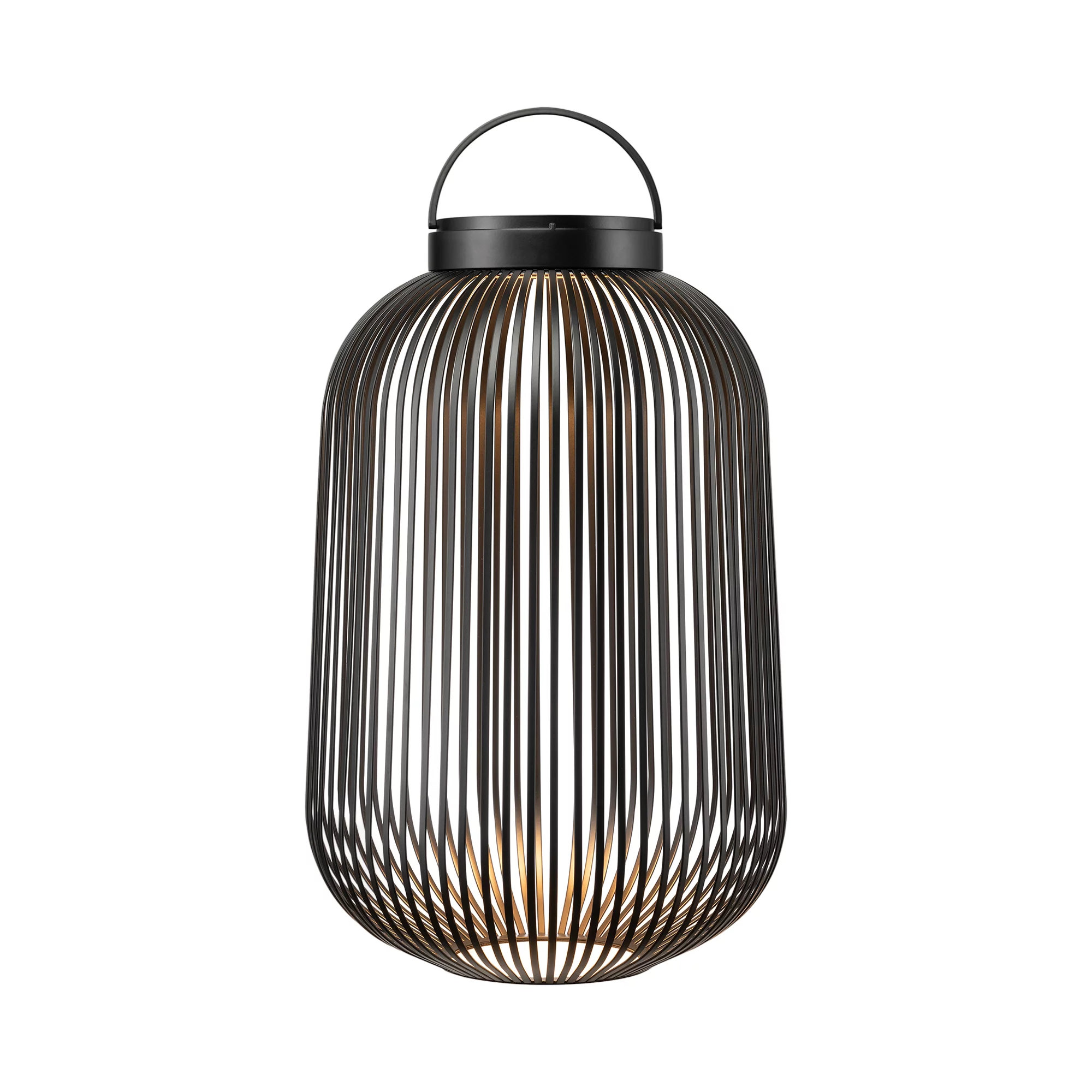 LITO Mobile Rechargeable LED Lantern - Large, 19.29" H x 12.21" W x 12.21" D, Black