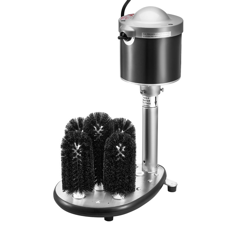 Nettoyeur de verre électrique à 5 brosses avec 600 tasses pour verre à vin