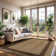 Beige/Brown Geometric Indoor/Outdoor Rug