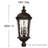 Six Light 34.75-Inch Candle Outdoor Post Mount Lantern (Post Sold Separately)