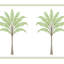 Bordure de papier peint adhésif Ajwaa Blue Lake Montgomery Palm-1666075621