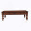 Table basse rectangulaire en bois rétro avec tiroir de rangement et gourde en bois massif - Pieds en forme d'assemblage sans outils pour le salon-1305771544