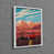 White Floater Framed