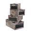 4 Piece Wood Crate Chalkboard Set
