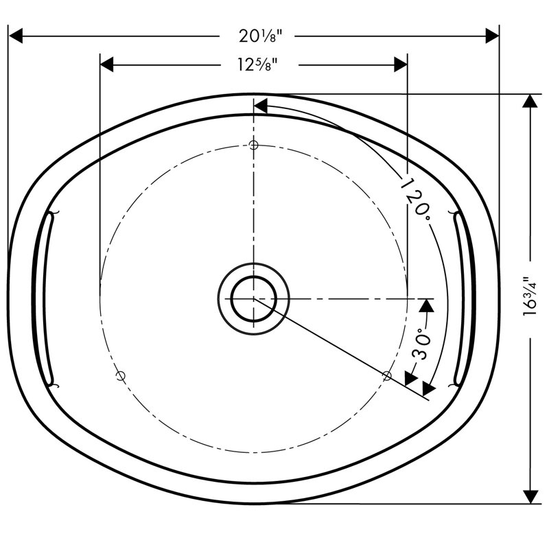 Axor Urquiola Oval Vessel Bathroom Sink