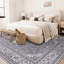 Tapis à motif floral lavable Fillender