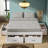  Platform Bed with 6 Storage Drawers - Modern Low-Profile Design & 350 lbs Capacity-265529894-265529893