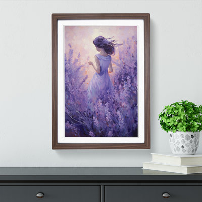 Lavender Flower Impressionism No.2 - Framed Print