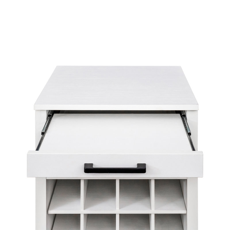 Buffet brun modulaire 24 pièces, Blanc