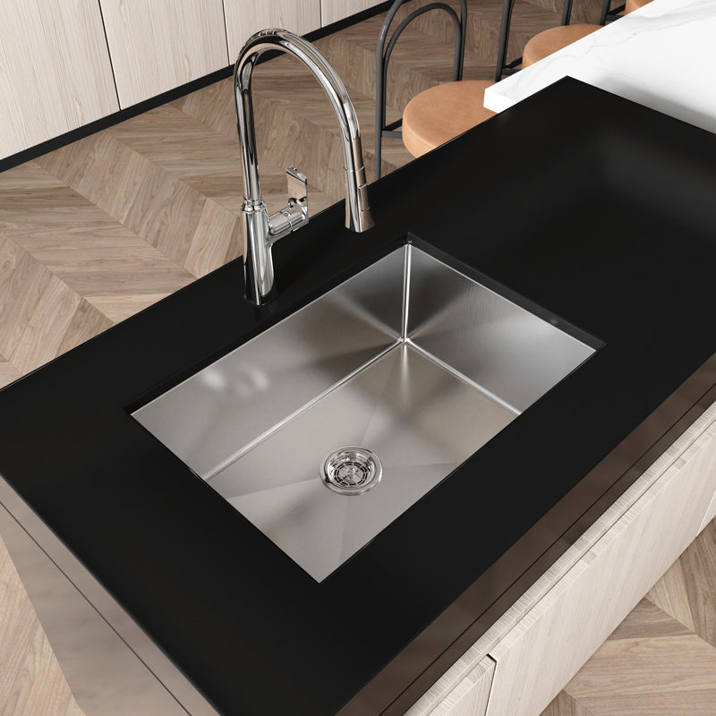 Nano Gray Stainless Steel Undermount Workstation Sink 27" X 19" - With Noise Reduction And Hygienic Design Kitchen Condensation Feature Silent Operation