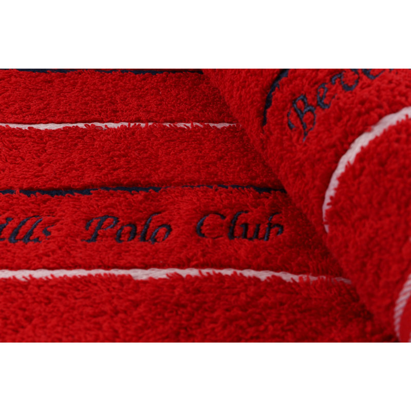 Ensemble de 2 serviettes de bain 100% coton, Rouge