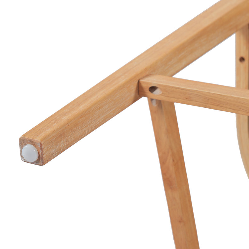 Tabouret Eryx, Coussin beige / structure naturelle