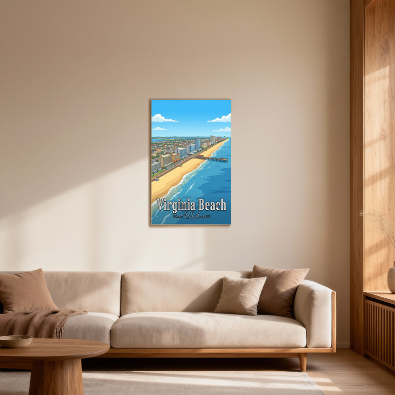 «Scenic & Cityscapes Virginia Beach Coastal Cityscape», reproduction d'art