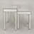 Quinnlynn Mirrored Glass Top Nesting Tables