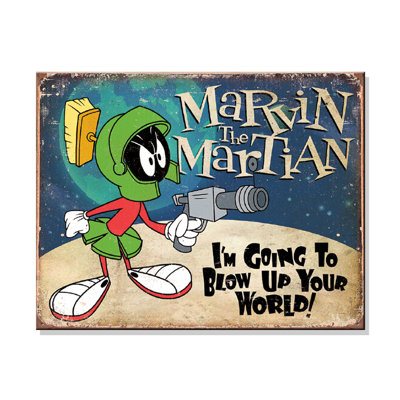 WB - Marvin The Martian Metal Sign -  Trinx, CE277F2270144398A8F216F07E335865