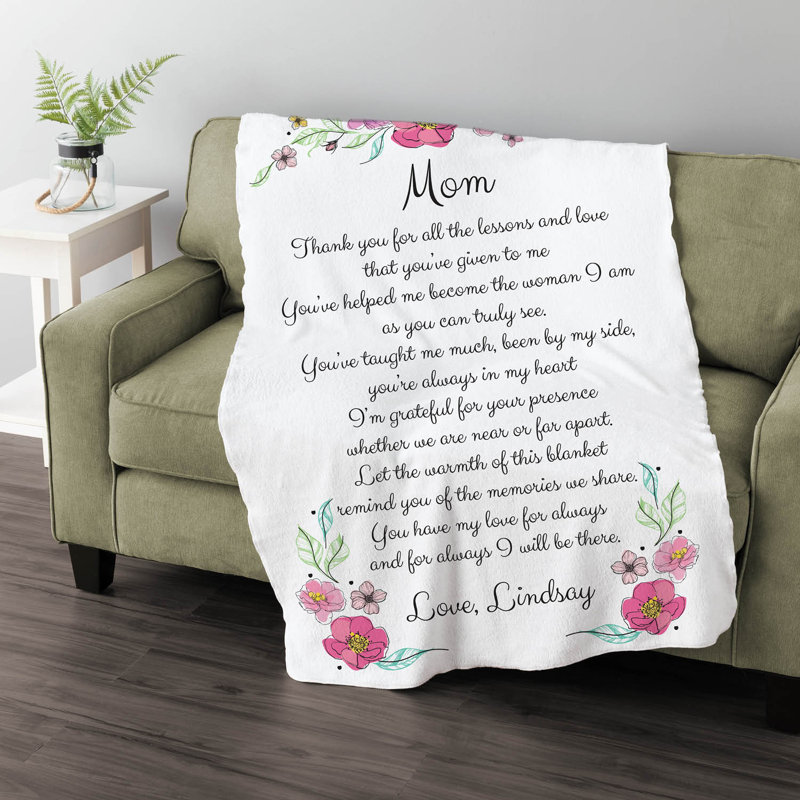  Jeté de personnalisation «I Will Be There Mom»