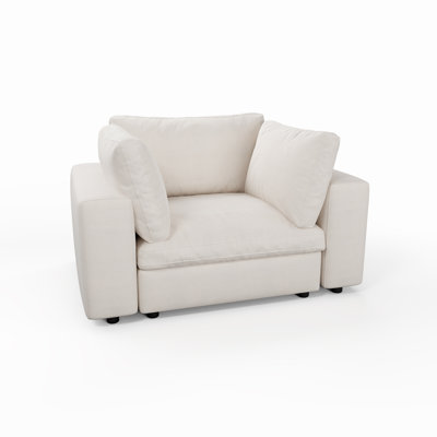 Canapé modulaire rembourré 47,5 po avec rangement