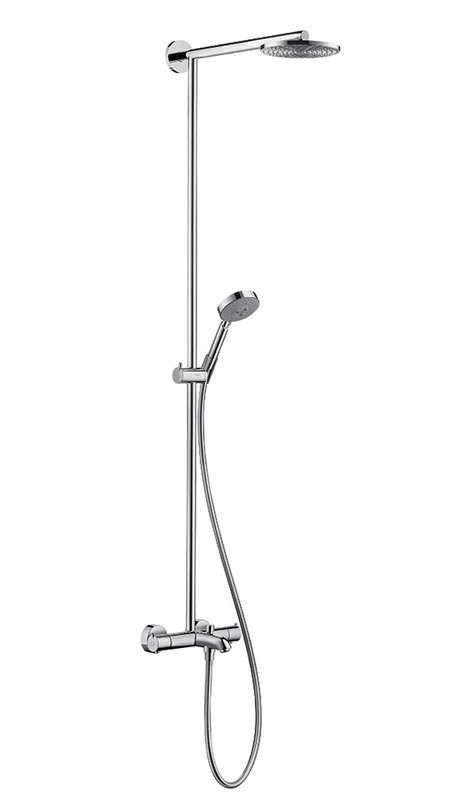 Système de douche complet thermostatique Raindance, Chrome