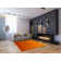Handwoven Wool Gabbeh Uni Orange Rug