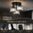 Modern Crystal Ceiling Light Fixtures, 3 - Light Semi Flush Mount Ceiling Light With Clear Crystal Shade-276937045