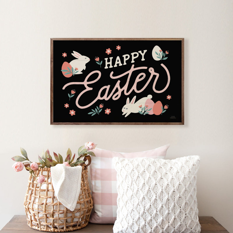 «Bunny Kisses I Happy Easter» par Laura Marshall, H 5 po x l 8 po