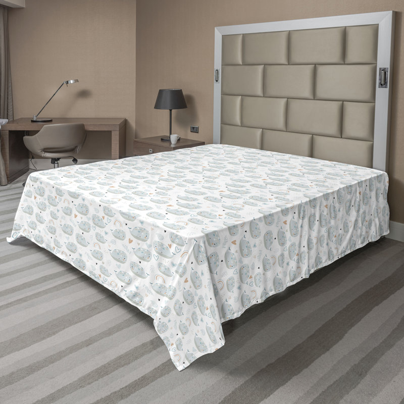 Drap plat Ambesonne, Drap plat pour très grand lit californien