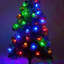  Mini guirlandes de Noël de Noël, paquet de 4 guirlandes lumineuses étanches à piles 64FT avec 8 modes pour Noël-1330167002