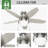 Lilliana 44" 5 - Blade Indoor Flush Mount Small Room Ceiling Fan with Lights and Pull Chains-57282076