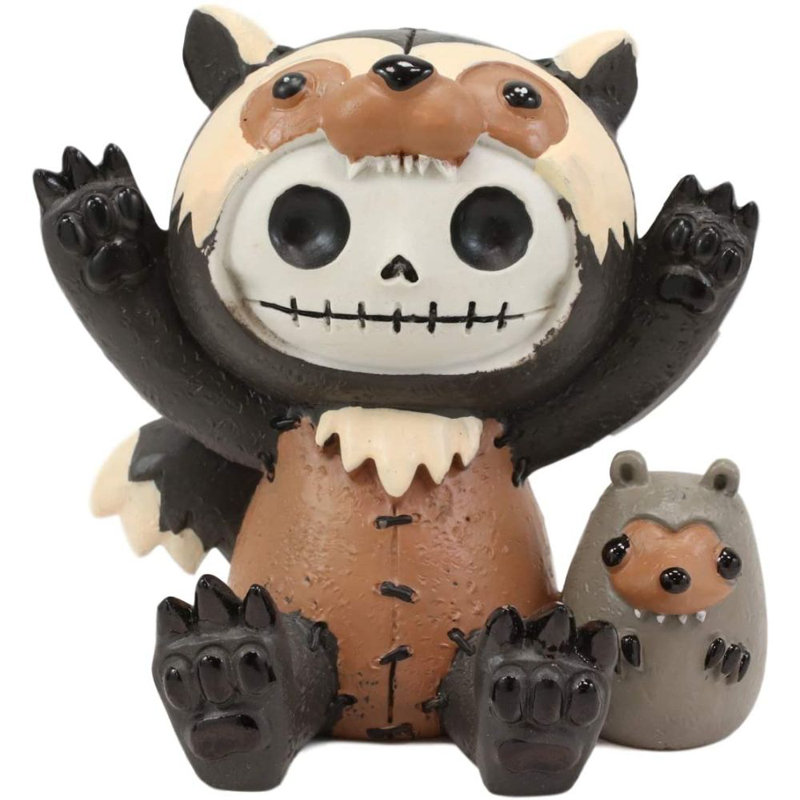 Squelette de gros os poilus hugh the skunk bear wolverine Brigden