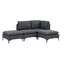 Canapé modulaire rembourré avec pieds en métal-955132355