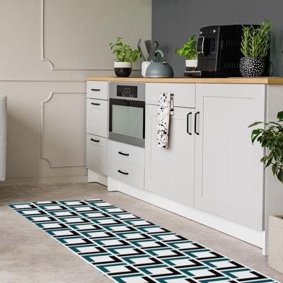 Tapis de couloir blanc