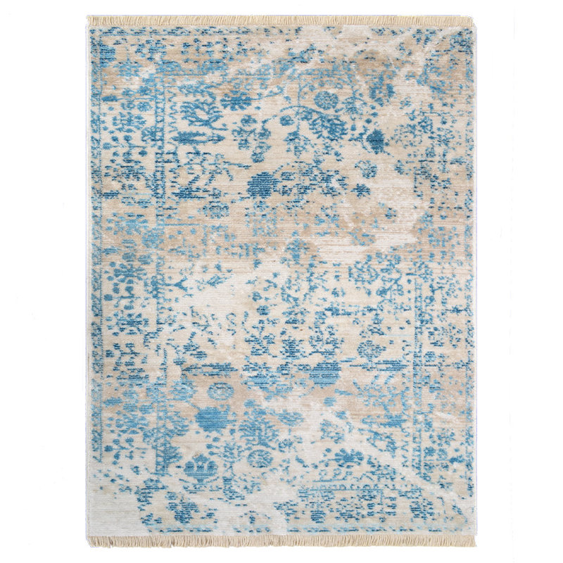  Tapis lavables de grande taille pour le salon Tapis ivoire oriental pour la salle à manger, Rectangle 1 pi 8 po x 2 pi 10 po