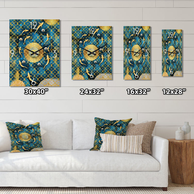 Irini - Horloge murale tendance, H 32 po x l 16 po x P 1 po