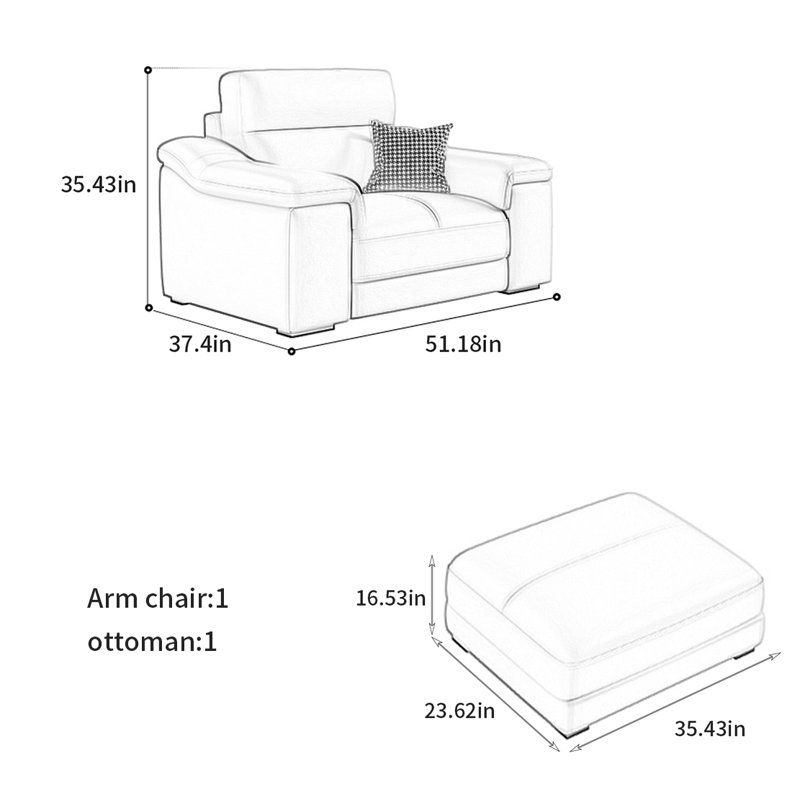 American modern light luxury sofa