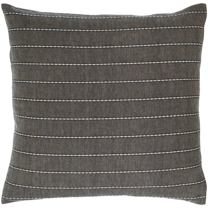 Coussin en coton, Aubergine, Polyester/ Bourre en polyester, 18 po x 18 po