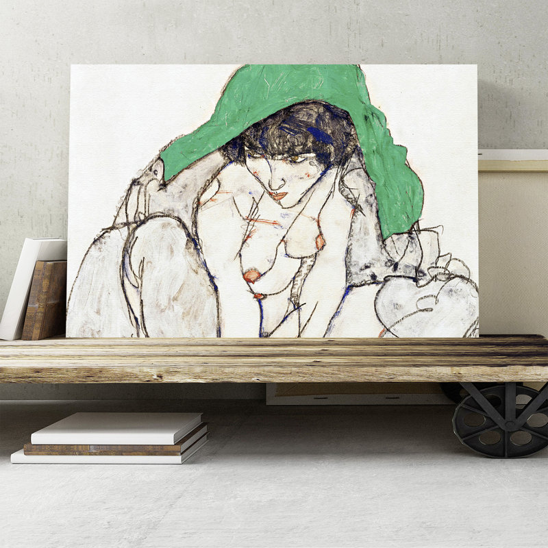 Egon Schiele - Wrapped Canvas Painting, 70cm H x 100cm W
