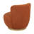 Rukadikar Occasional Swivel Chair 2-piece Set In Modern Rust Boucle Fabric