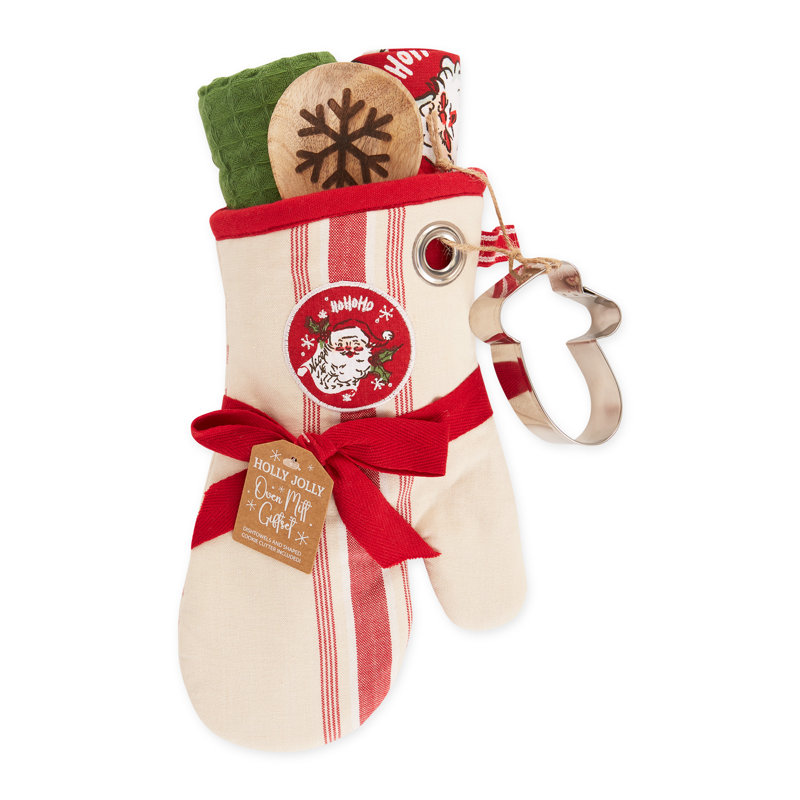 Ensemble-cadeau de cuisine Design Imports Jolly Santa / 5