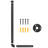 2 - Piece Sturdy Cast Iron Pipe Wall Rack: Napkin & Rag Holder