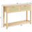 Console Table With 2 Rattan Drawers And Open Storage Shelf-942140905