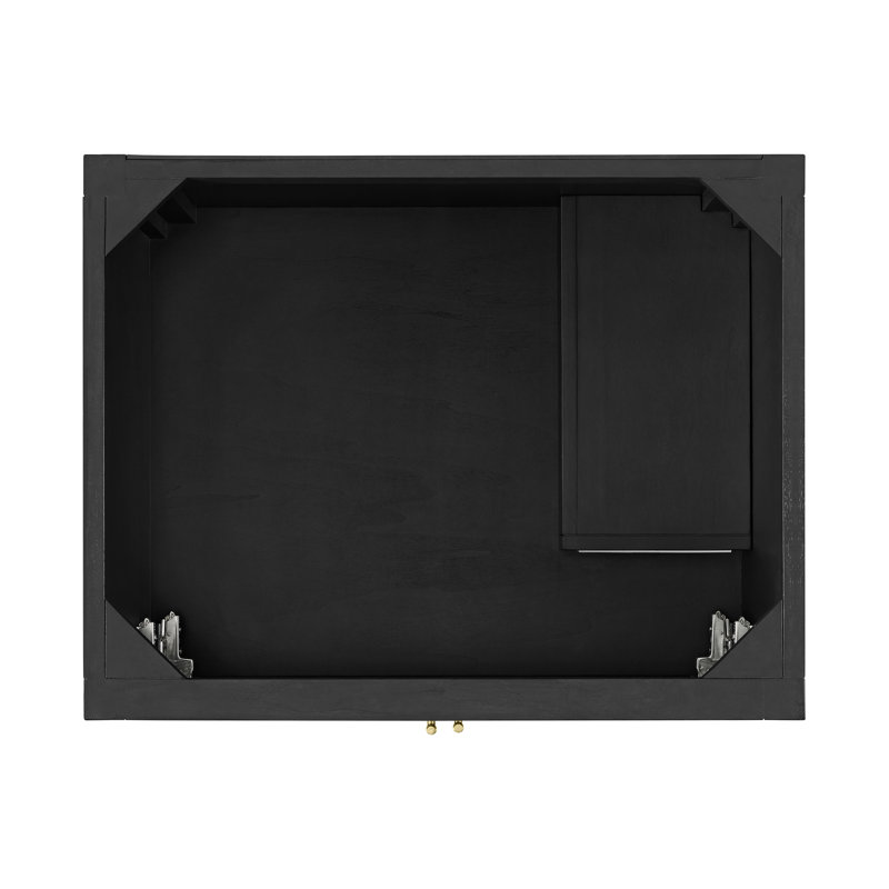 Myrrin 30" W Single Vanity, Carbon Oak, Phantome Eclos, 8" Widespread