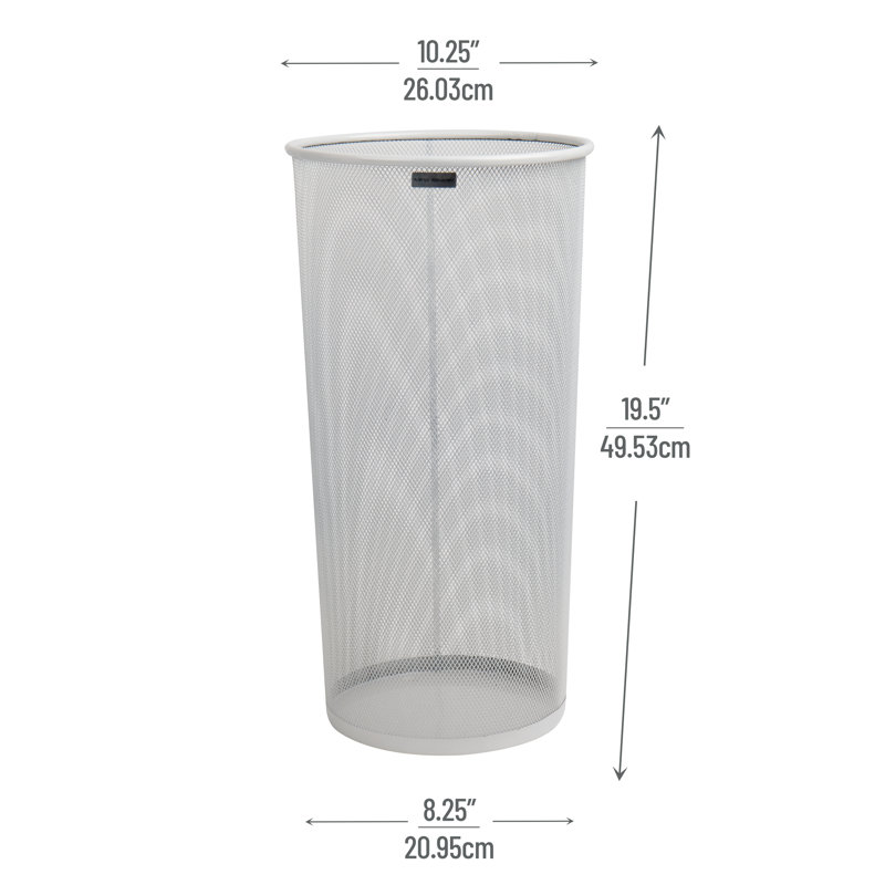Porte-parapluies Mind Reader, support de rangement en filet multi-usage, organisateur pour bureau et entrée, filet en métal, blanc