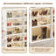 Range-chaussures pliable avec portes transparentes - Rangement pour paires, armoire à chaussures pliable-1528065665