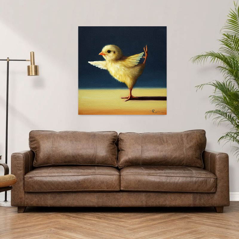 Yoga Chick Dancer Pose, art urbain contemporain, H 36 po x l 36 po