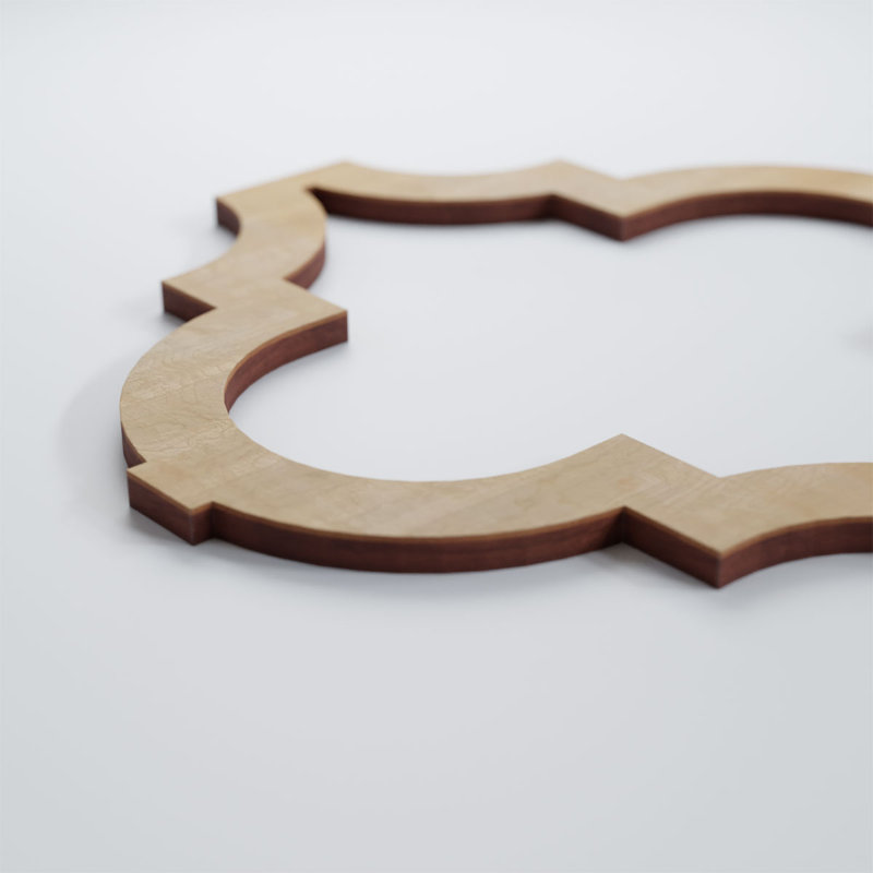 Birch 15" x 15" Decorative Fretwork Wall Panel