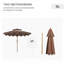 Parasol de terrasse extérieur avec mécanisme d'inclinaison