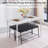Fauste 4 - Person Four Leg Dining Set-90938474-90938473-90938472