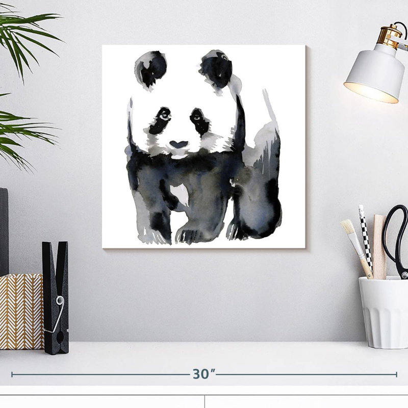 Brampt Panda Illustration, 16" H x 16" W